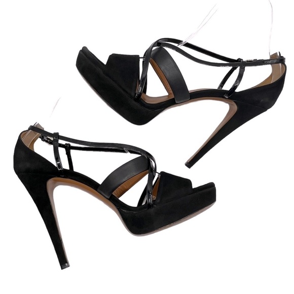 GUCCI Betty Suede High Heel Platform Sandals
Black
Size 39.5 EU - Picture 4 of 14